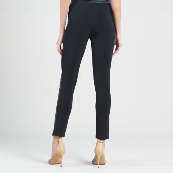 Clara Sunwoo Liquid Leather™ Sheen Two-Tone Legging - Black - Picture 5 of 13